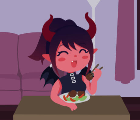 Ellie eating! Ellie eating!